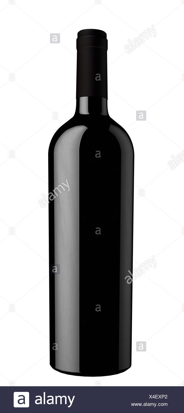 Download Black Wine Bottle Silhouette Stock Photo Alamy PSD Mockup Templates