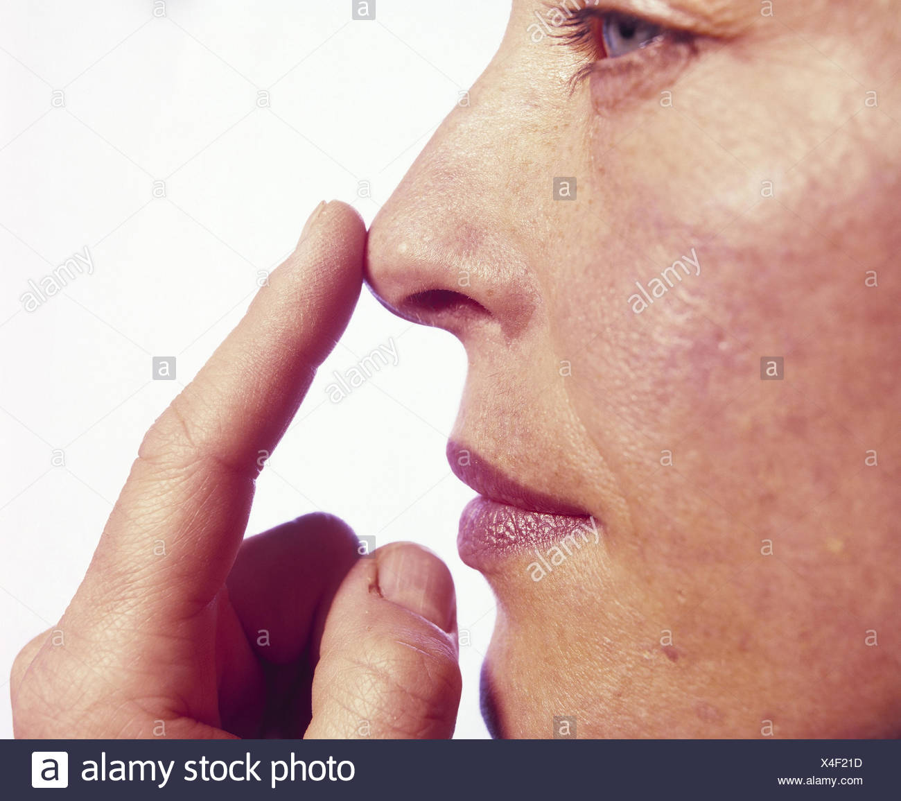 Nose Finger Stock Photos & Nose Finger Stock Images Alamy