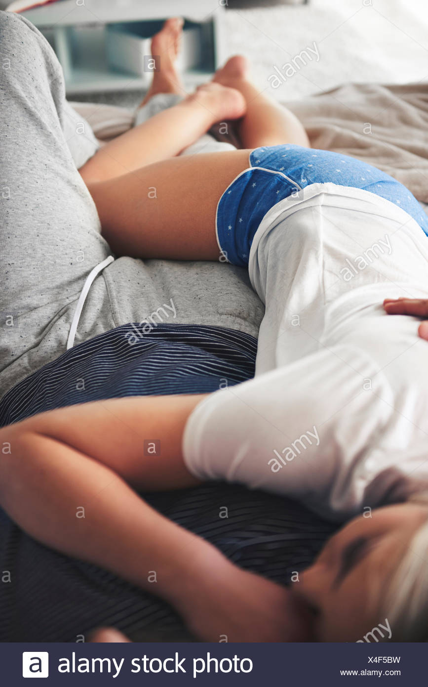 Couple Lying Bed High Resolution Stock Photography and Images - Alamy