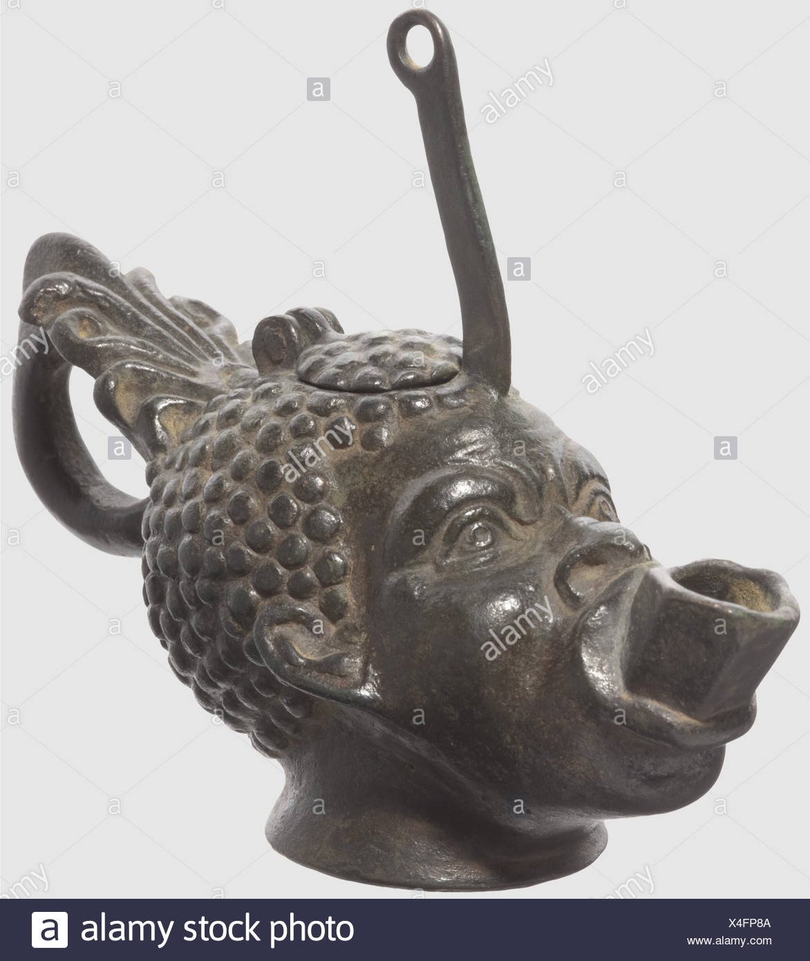 Roman Bronze Oil Lamp In High Resolution Stock Photography And Images Alamy