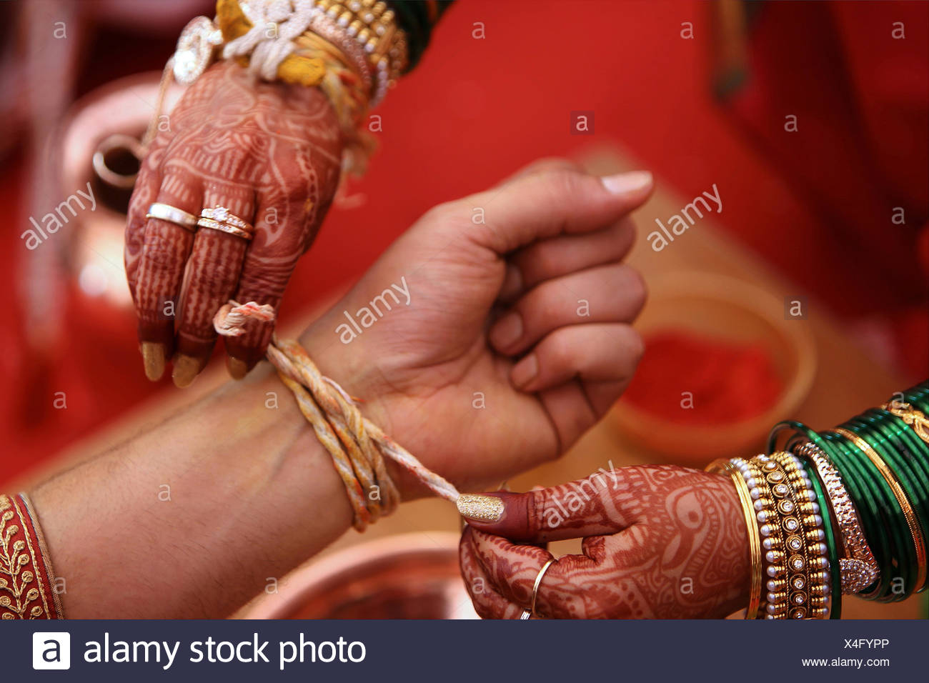 Sacred Thread Ceremony Hinduism High Resolution Stock Photography and