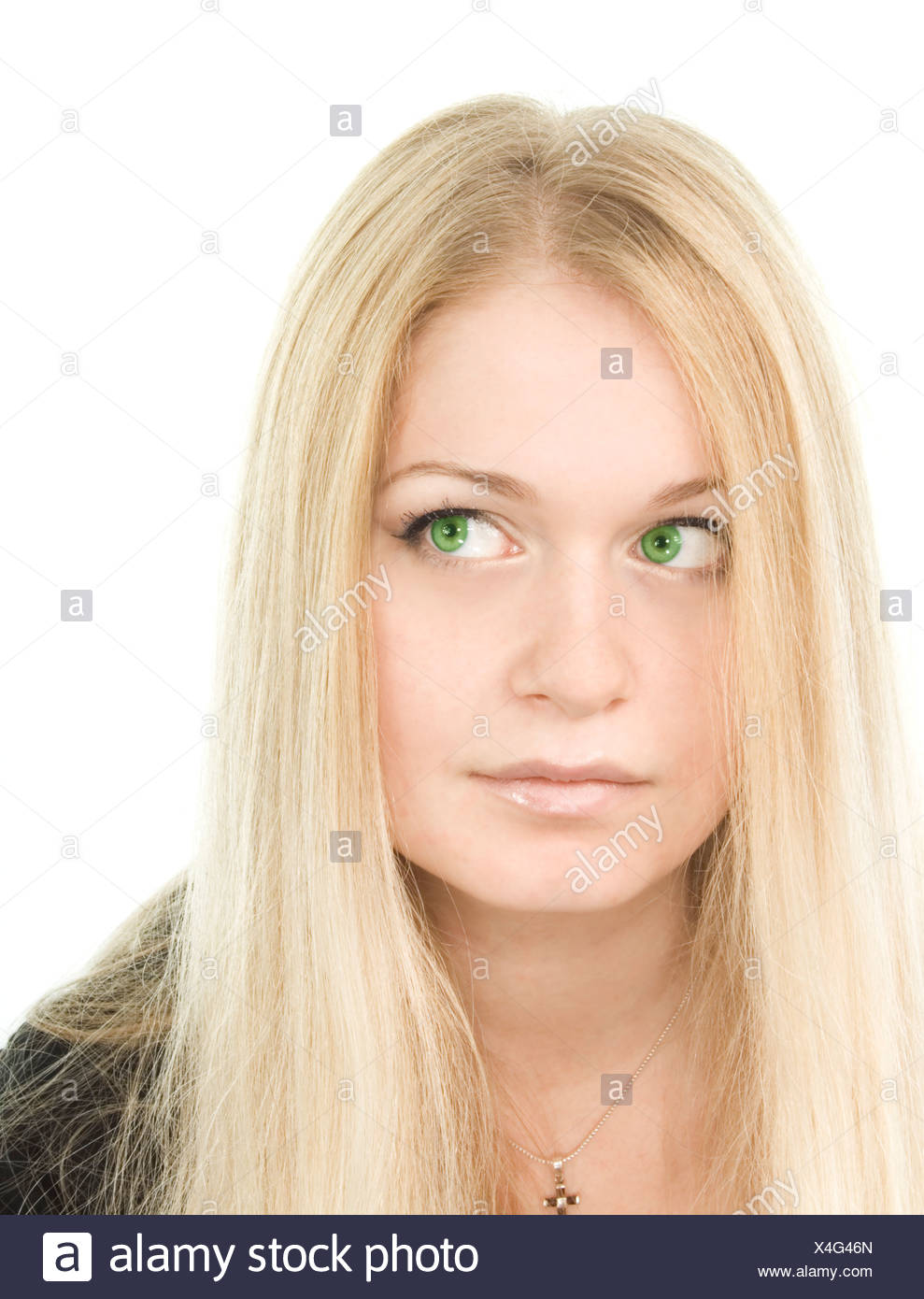 Pretty Green Eyed Blonde Stock Photo 278179069 Alamy