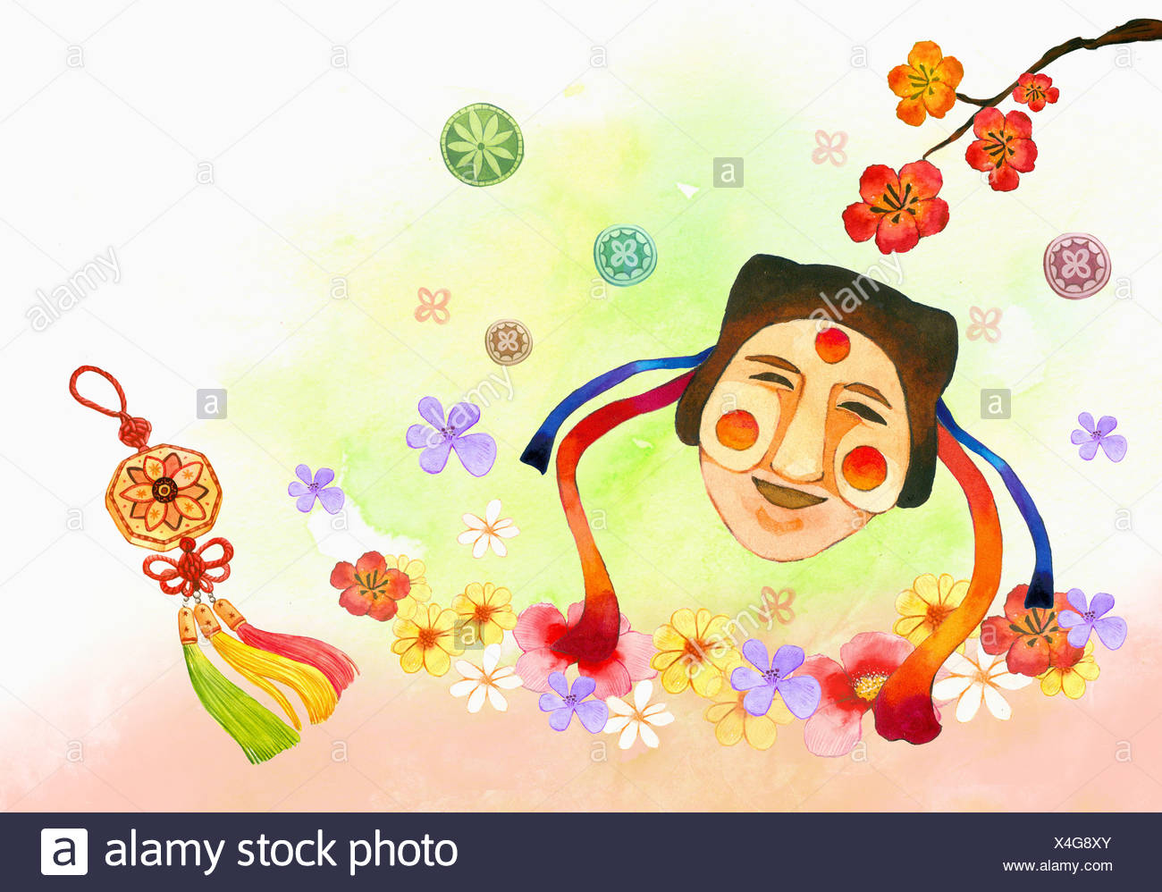 Download Korean Traditional Mask Stock Photo Alamy PSD Mockup Templates
