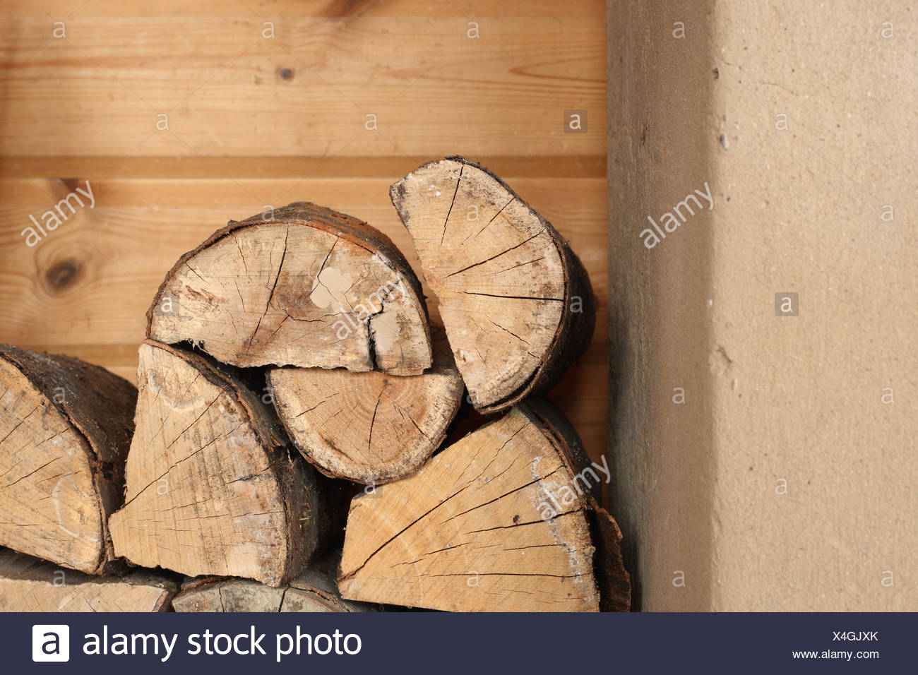 Fuel Fireplace Stove Stacked Firewood Ovens Stock Provision Winter