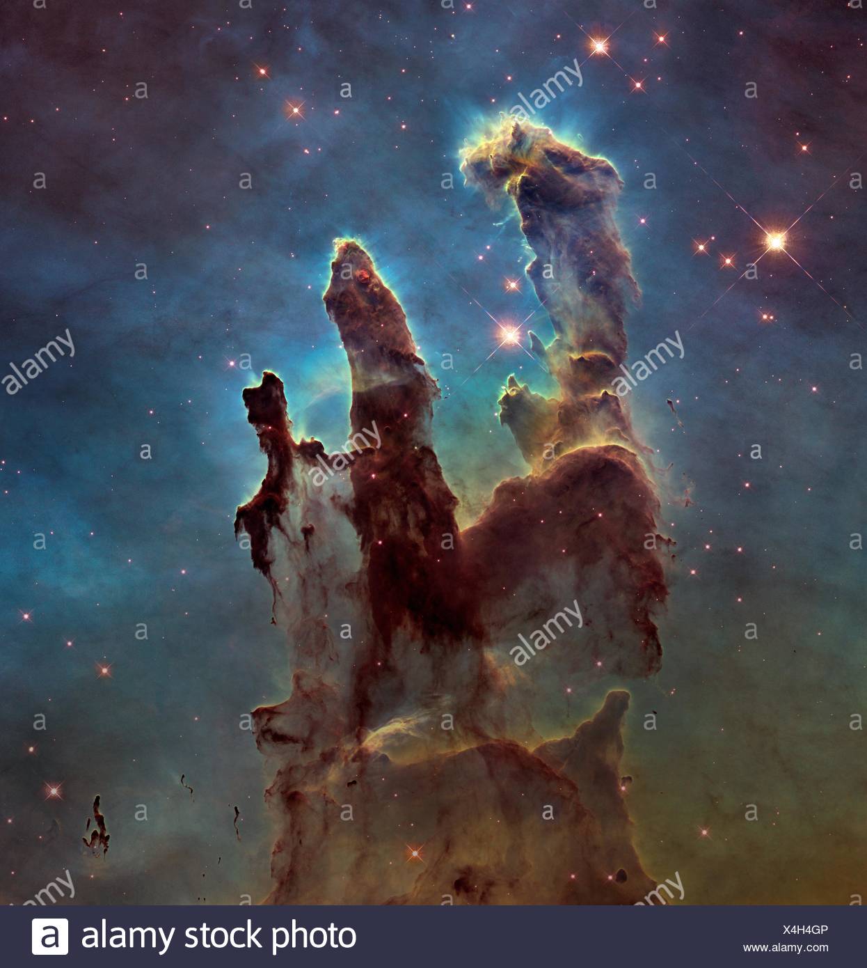 Images of the 'Pillars of Creation' in the Eagle Nebula are among