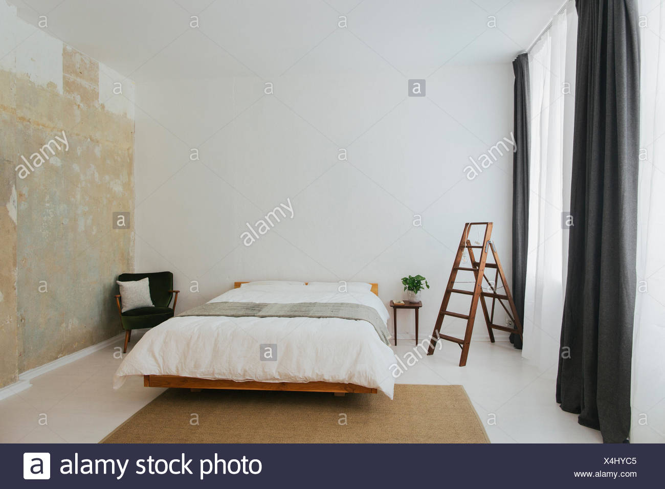 Minimalist Scandinavian Design Bedroom Stock Photo Alamy,Kitchen And Bathroom Tiles Design