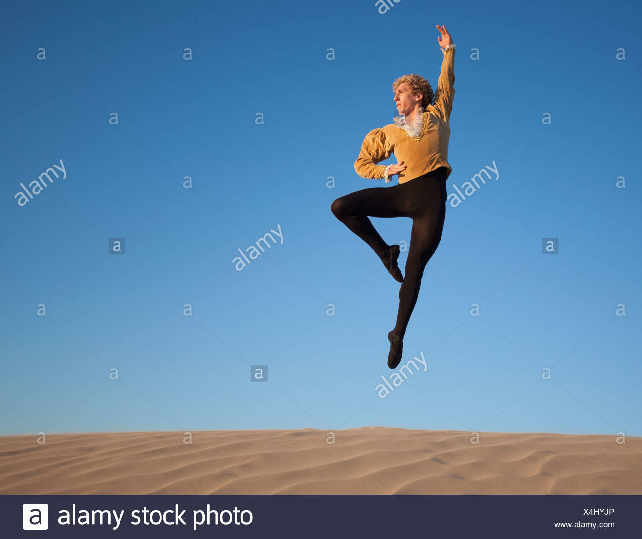 Male Ballet Dancer Jump High Resolution Stock Photography and Images