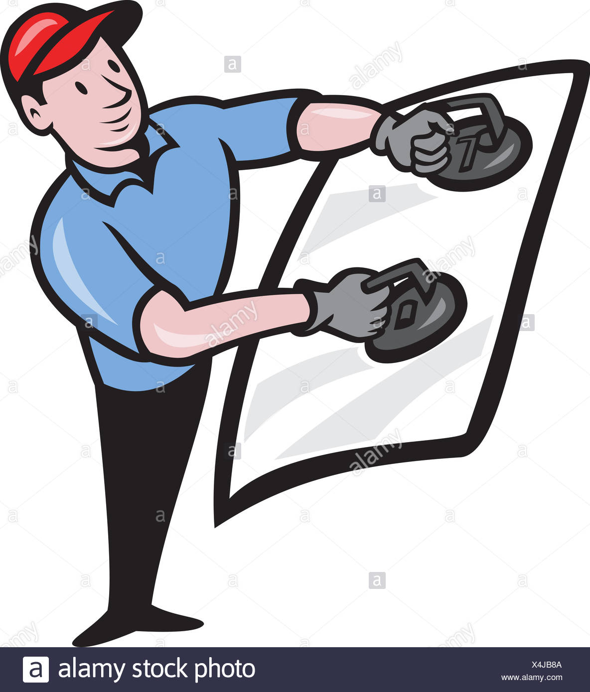 Automotive Glass Installer High Resolution Stock Photography and Images