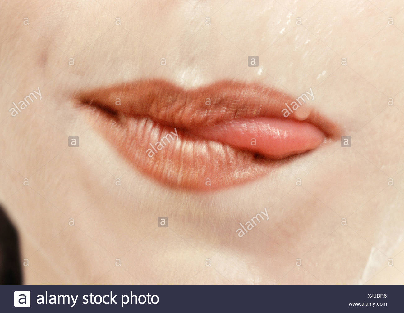 Person Sticking Tongue Out Side View High Resolution Stock Photography