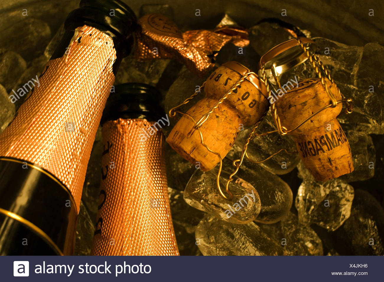 Empty Champagne Bottles High Resolution Stock Photography and Images