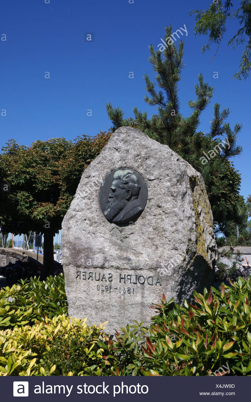 adolph saurer memorial,arbon,switzerland Stock Photo