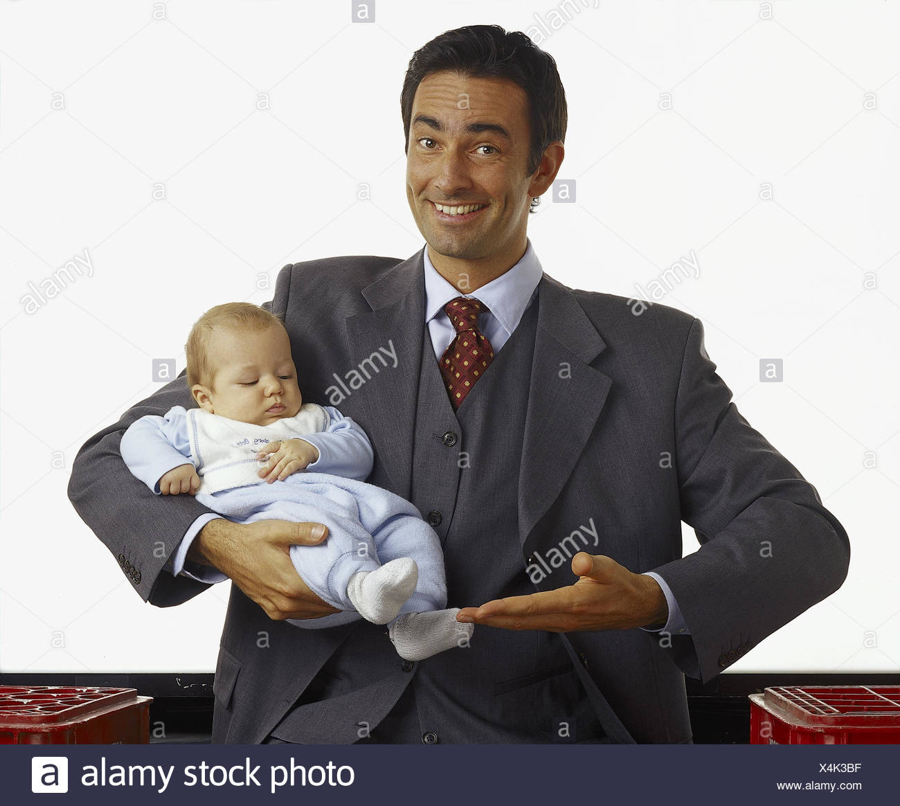 man baby holder