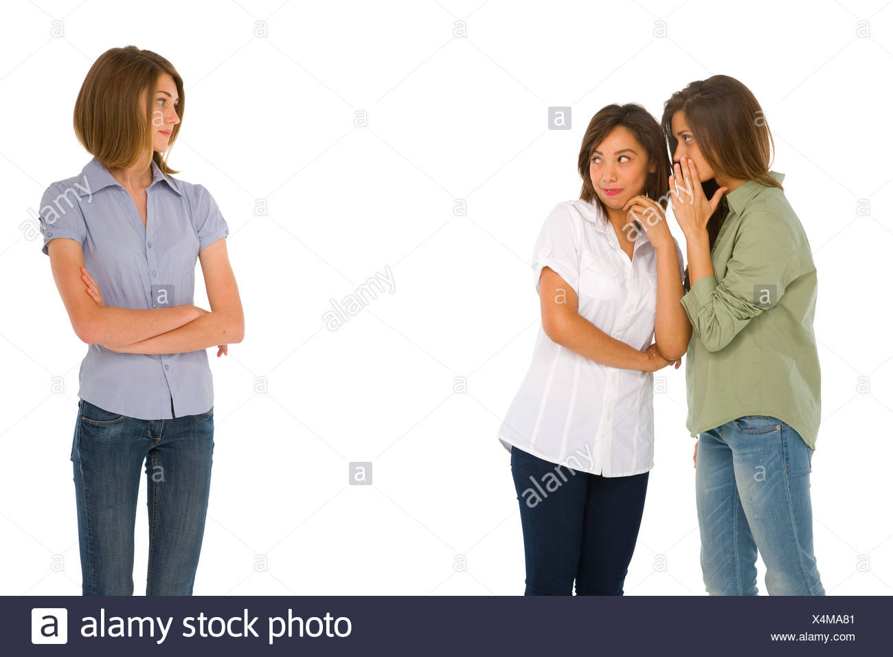 Teenage Girls Gossiping Stock Photo Alamy