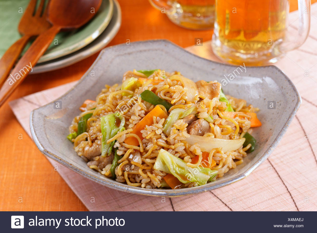 Sobameshi Stock Photo Alamy