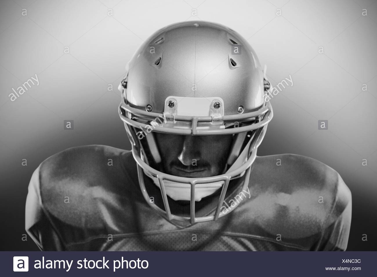 Close Up Of Serious American Football Player In Red Jersey Looking Down Stock Photo Alamy Close Up Of Serious American Football Player In Red Jersey Looking Down Stock Photo Alamy