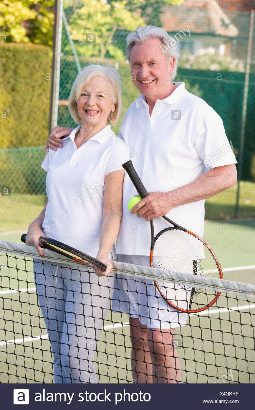 active seniors,tennis,tennis player Stock Photo - Alamy