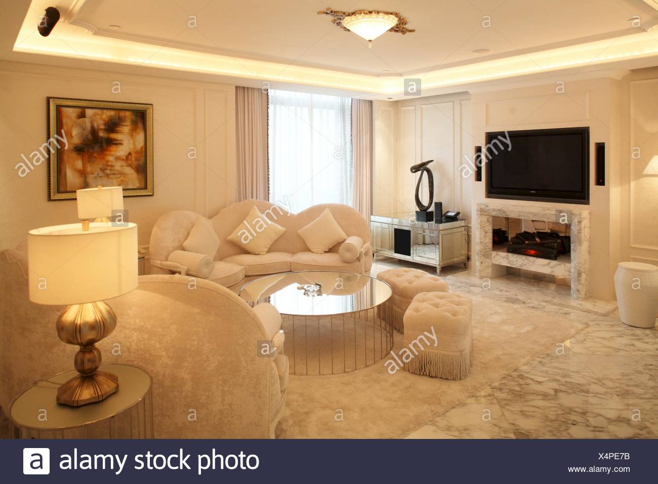Living Room Inside The Luxury Suite Of Mansion At Sofitel