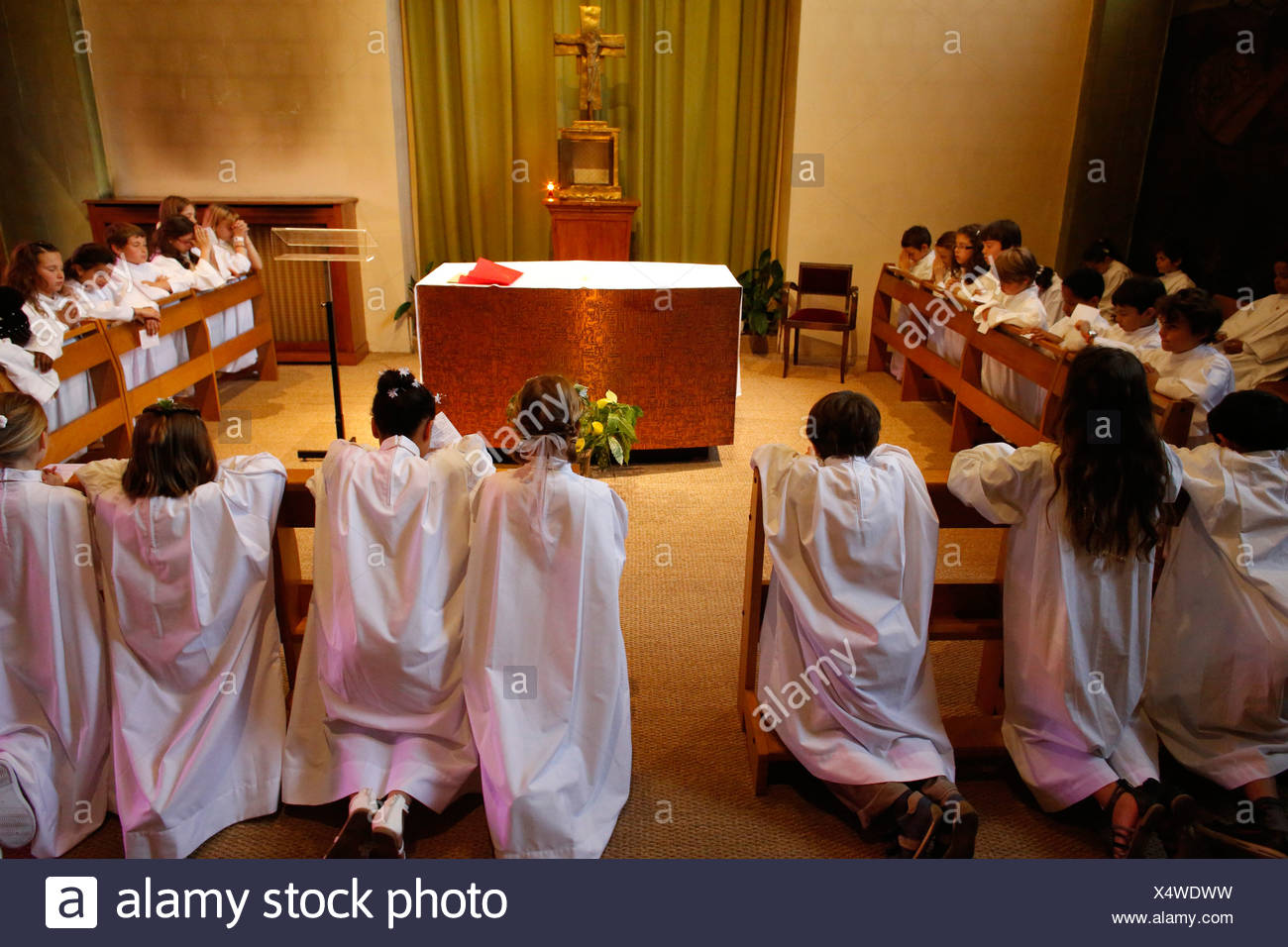 People Praying In Church High Resolution Stock Photography And