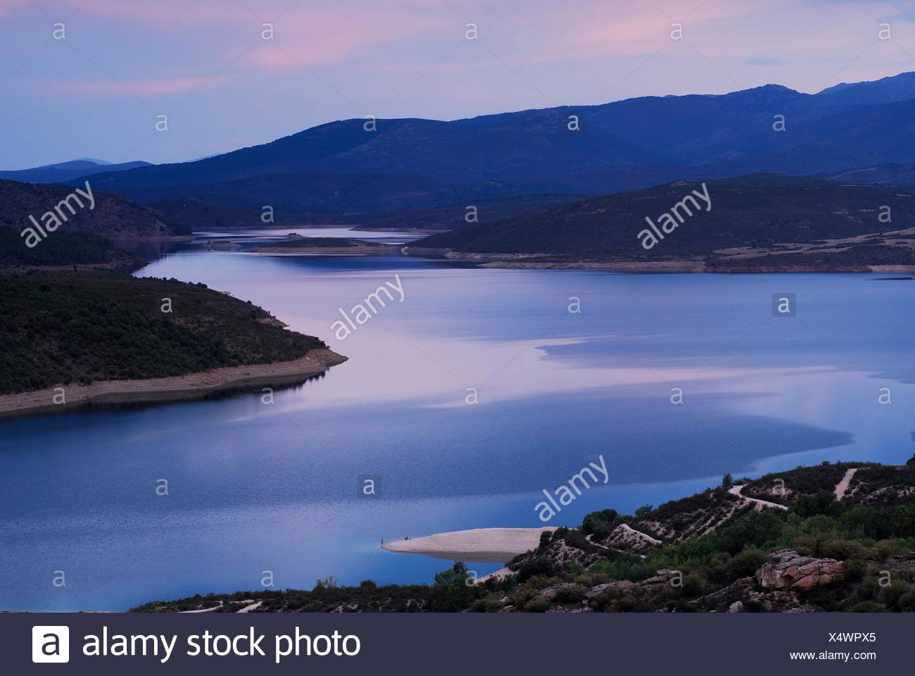 Reservoir Of El Atazar In El Berrueco Madrid Spain Stock Photo Alamy