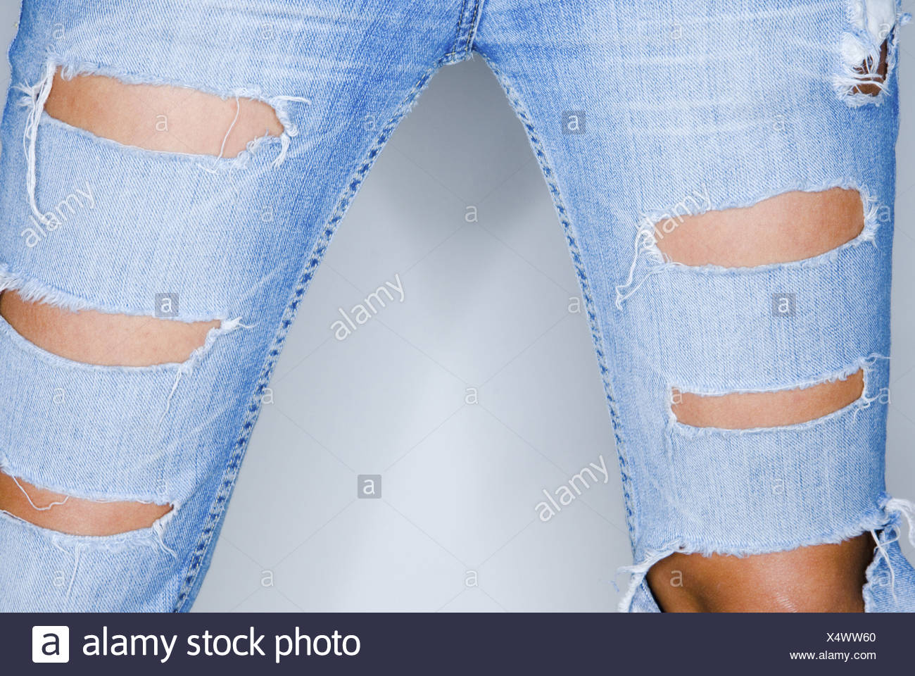 tattered jeans