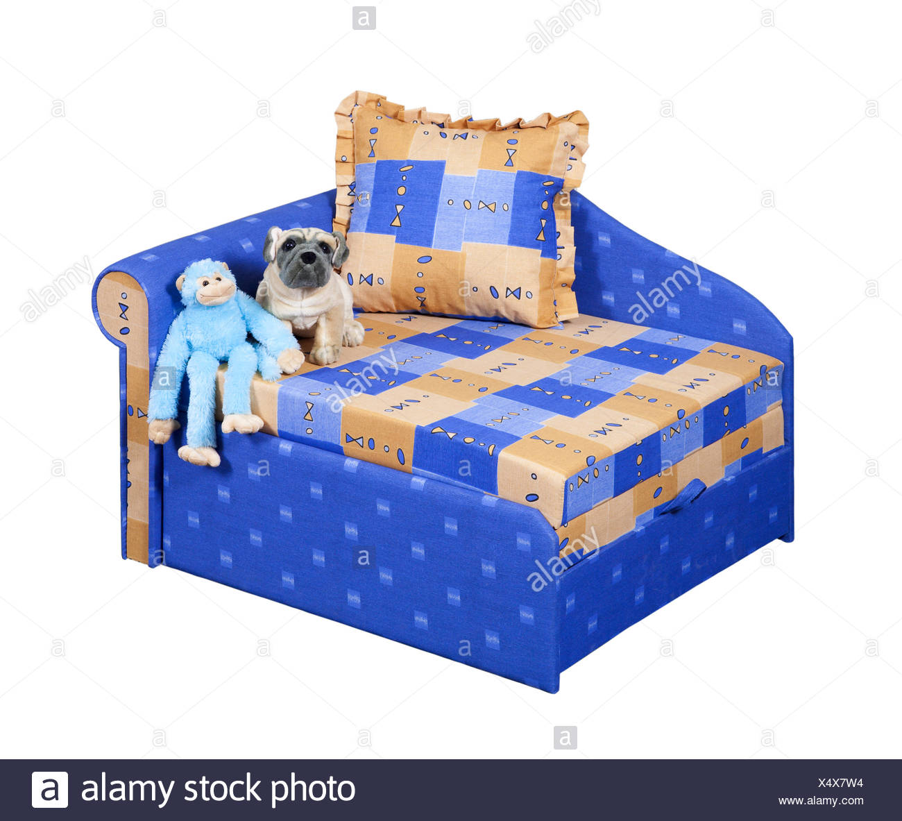 Single Corner Sofa Bed With A Cushion Stock Photo 278401456 Alamy