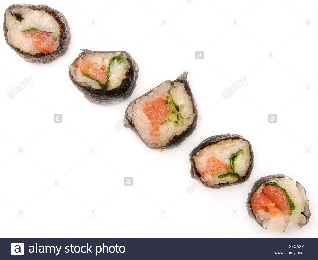 Asiatic Sushi Chinese Japanese Japan Fish Rice China Fischrllchen Roher Fisch Stock Photo Alamy
