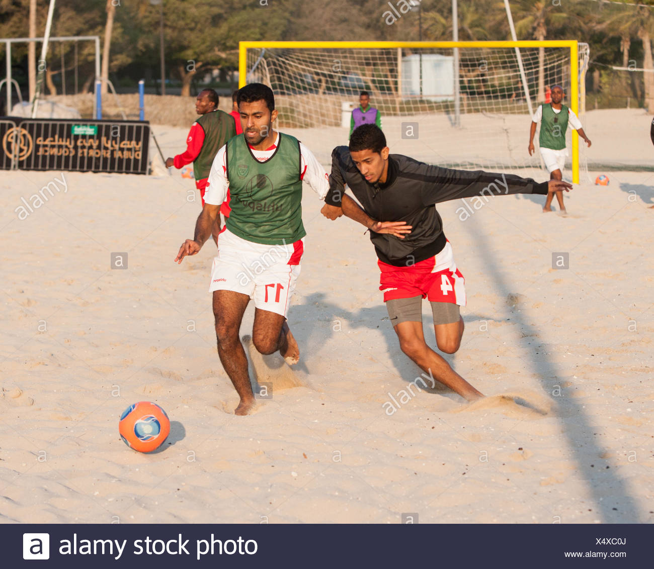 Beach Football Dubai Stock Photos Beach Football Dubai
