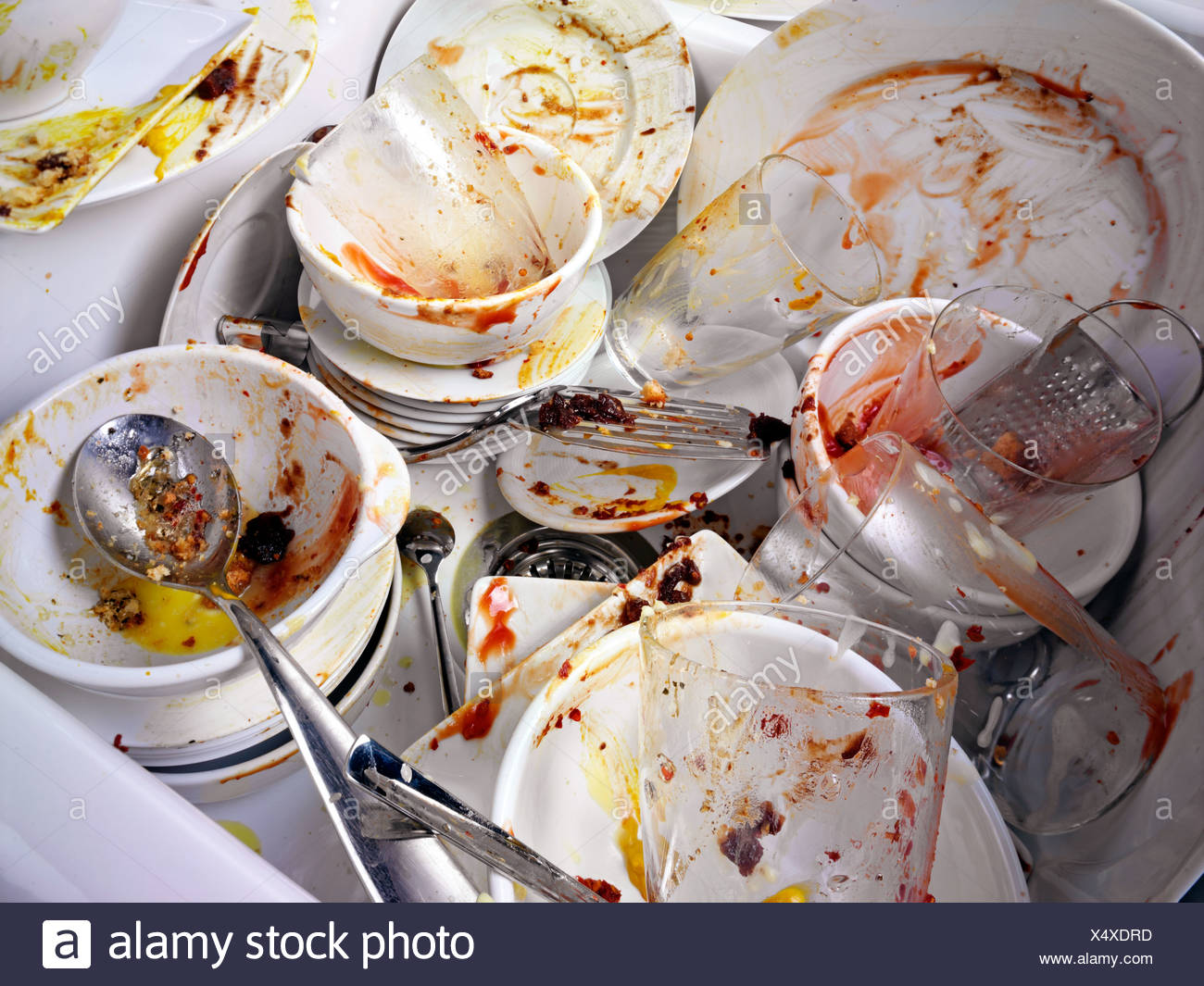 Dirty Dishes High Resolution Stock Photography and Images Alamy
