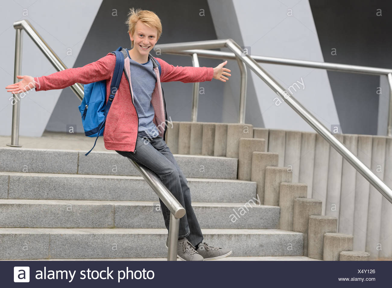 28 Best Images Sliding Down The Banister : Sliding Down Bannister High Resolution Stock Photography And Images Alamy