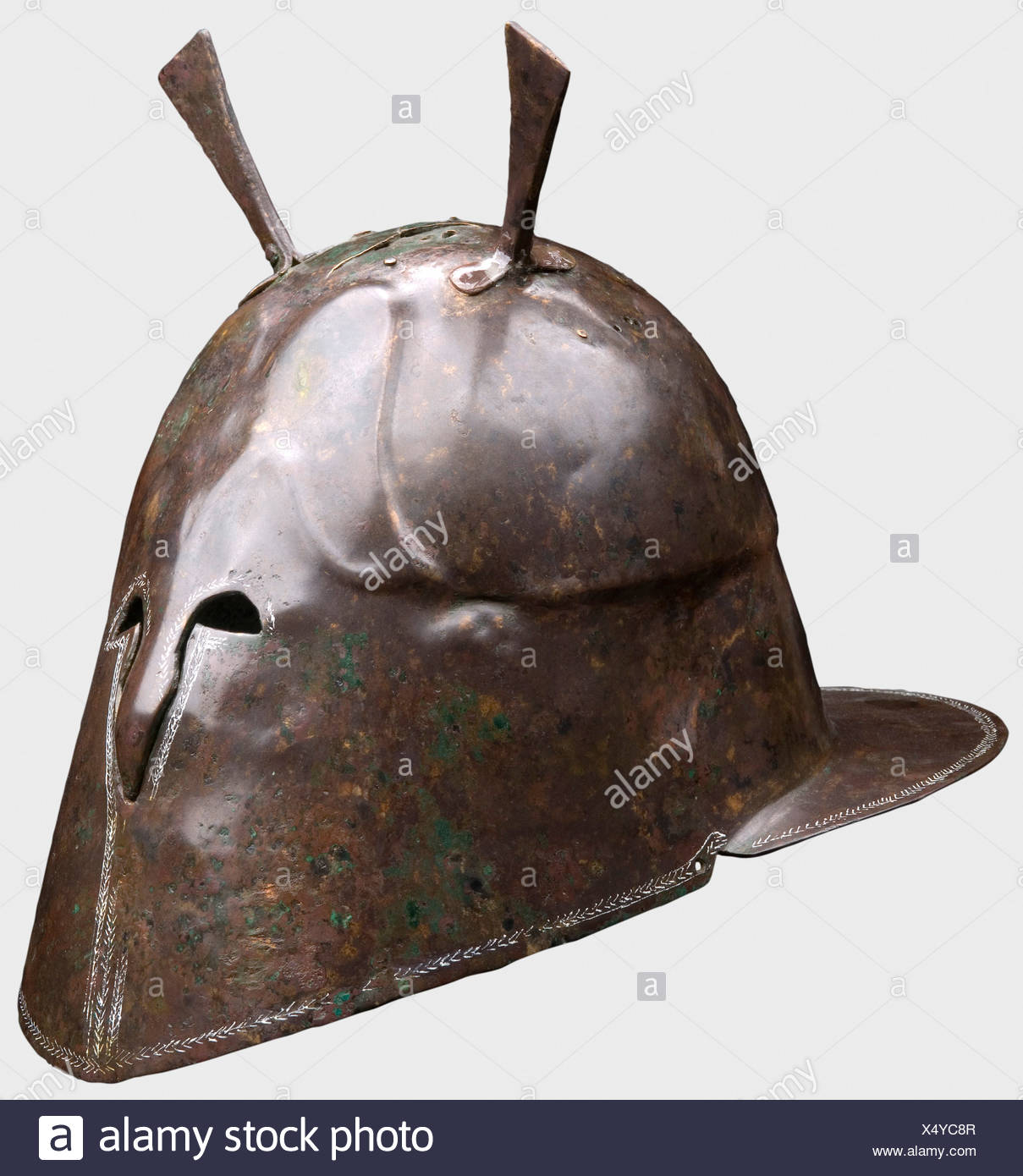 An Apulian Corinthian Helmet 6th 5th Century B C Helmet With