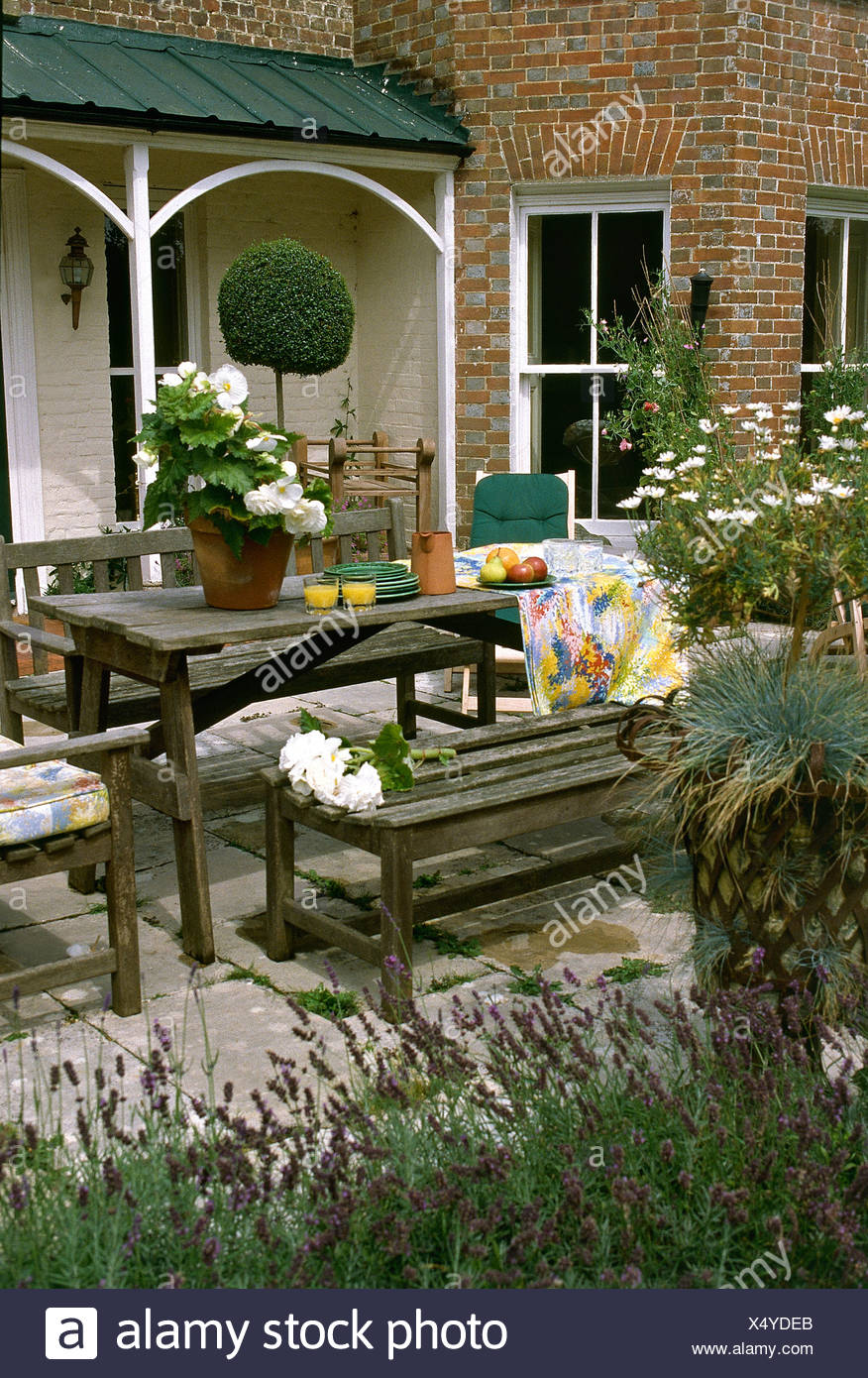 Back Garden Veranda Stock Photos Back Garden Veranda Stock