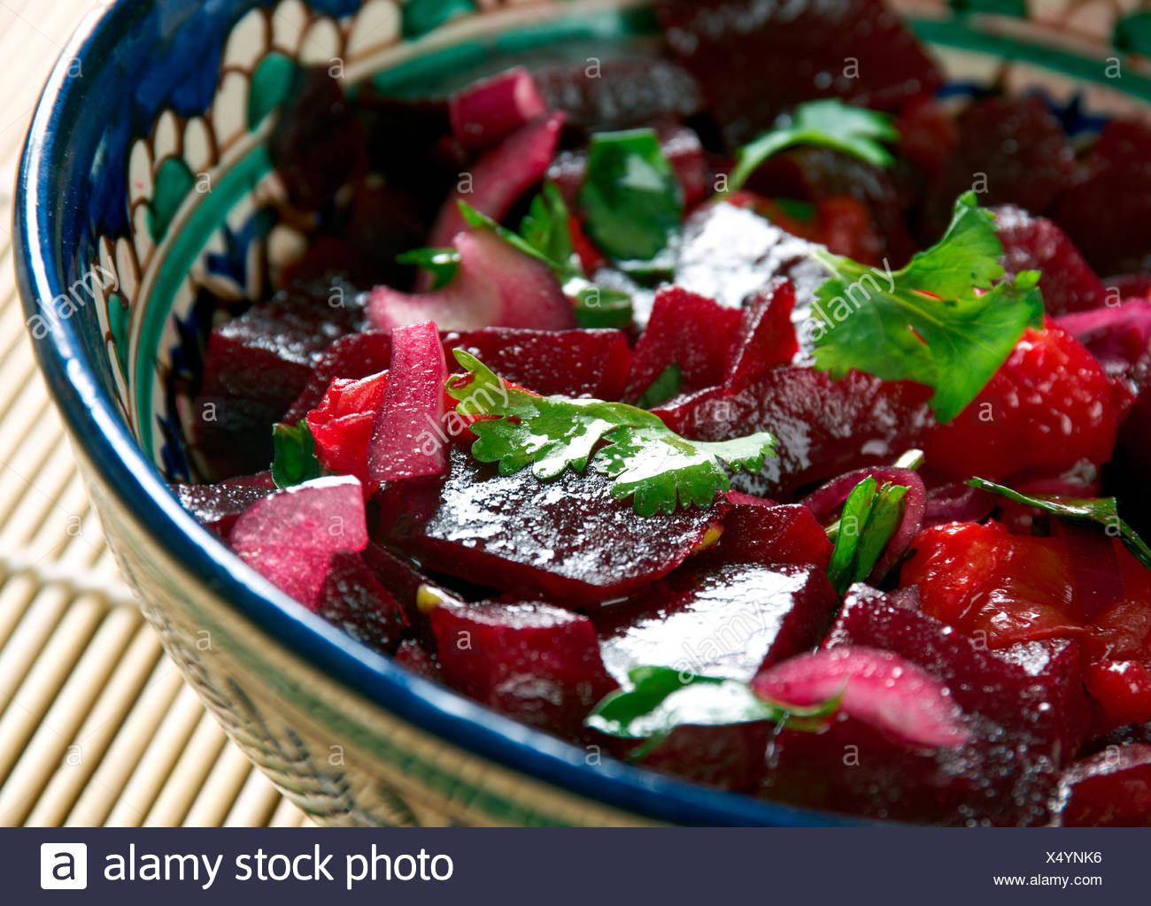 Moroccan Beet Salad Stock Photo Alamy