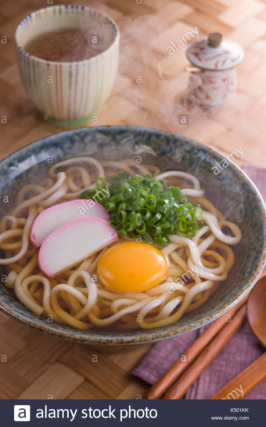 Tsukimi Udon Stock Photo Alamy