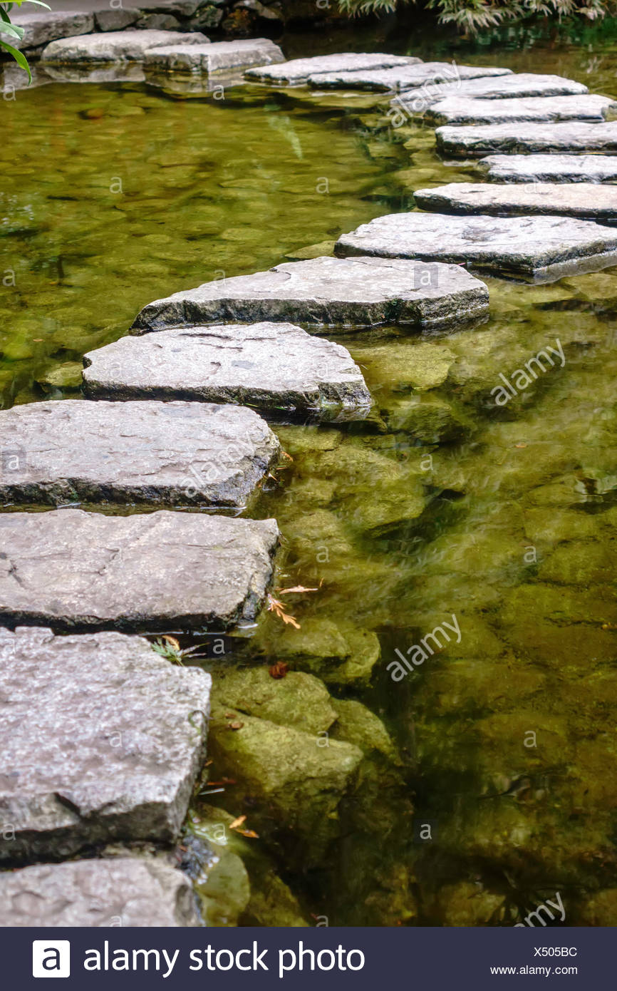 Japanese Stepping Stones High Resolution Stock Photography and Images