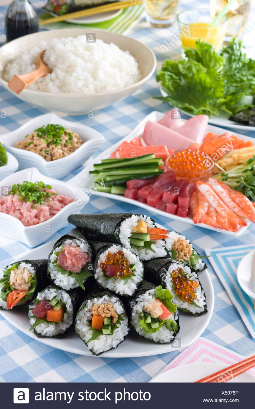 Temakizushi Stock Photo Alamy