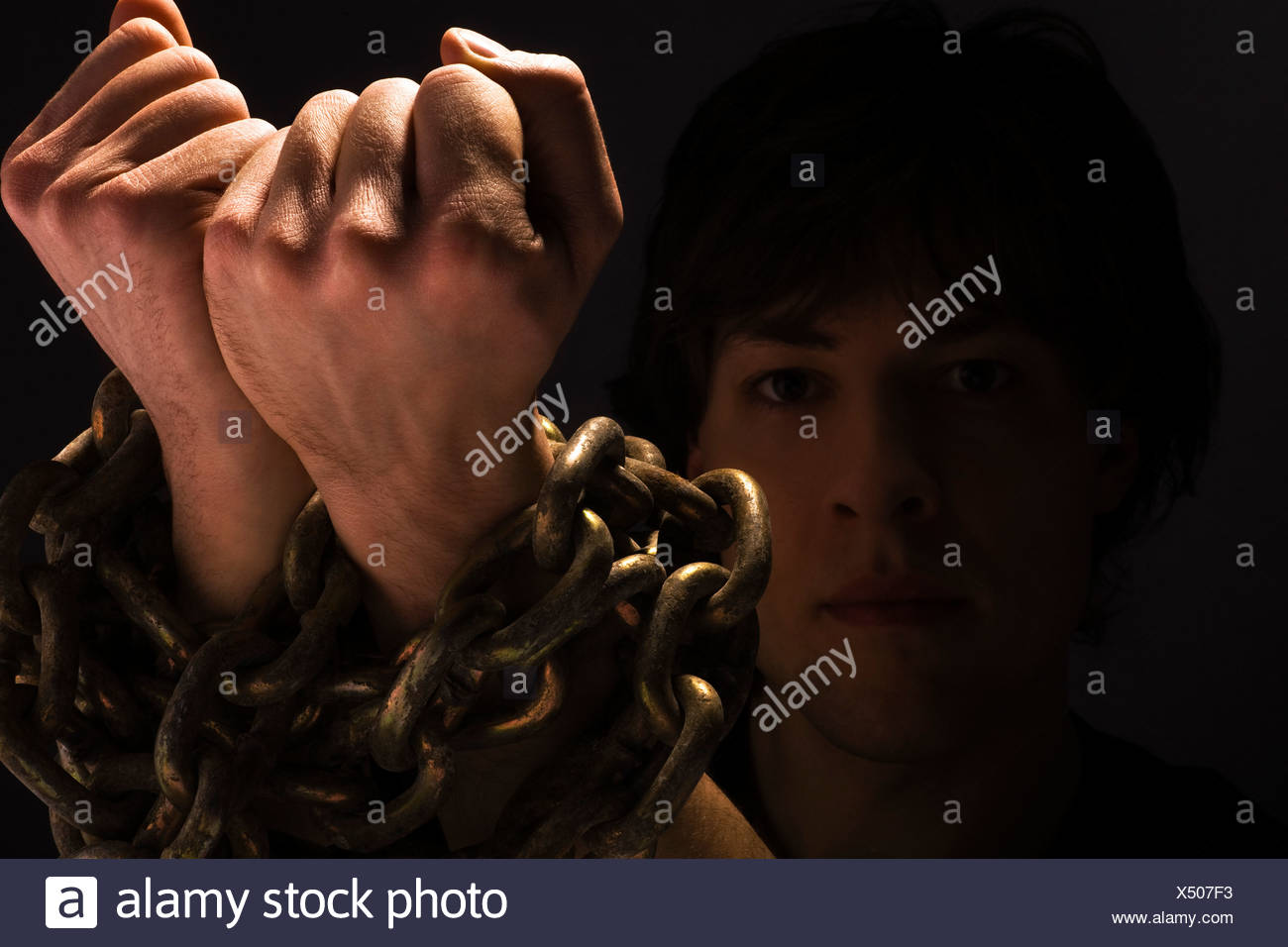Chained Hands High Resolution Stock Photography and Images Alamy