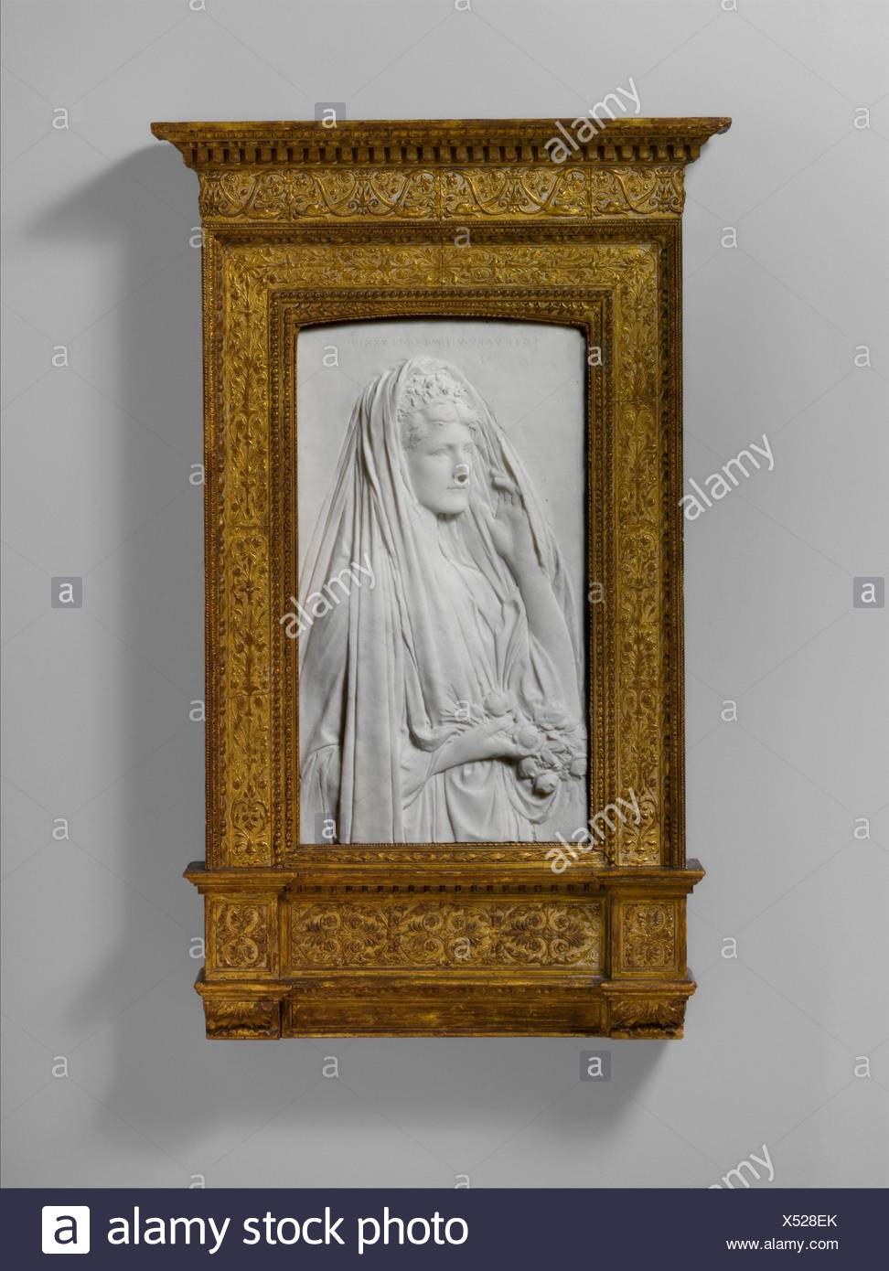 Mrs. Stanford White (Bessie Springs Smith). Artist: Augustus Saint-Gaudens  (American, Dublin 1848-1907 Cornish, New Hampshire); Date: 1884, carved by  Stock Photo - Alamy