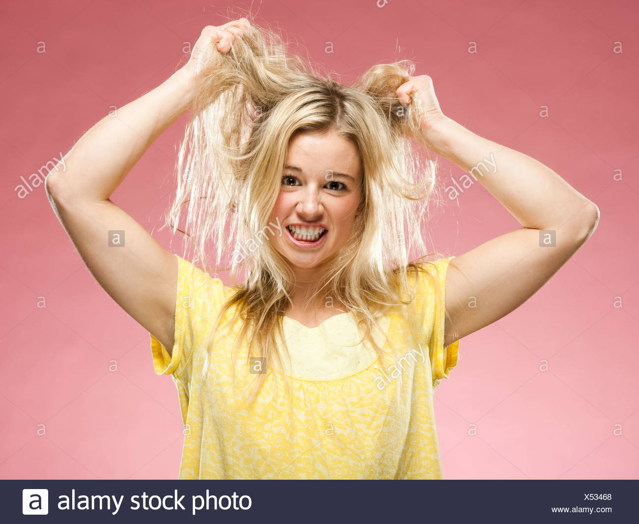 Angry Pulling Hair Out Stock Photos & Angry Pulling Hair Out Stock