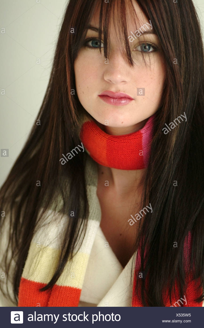 Brown Haired Blue Eyed Teen Stock Photos Brown Haired Blue Eyed