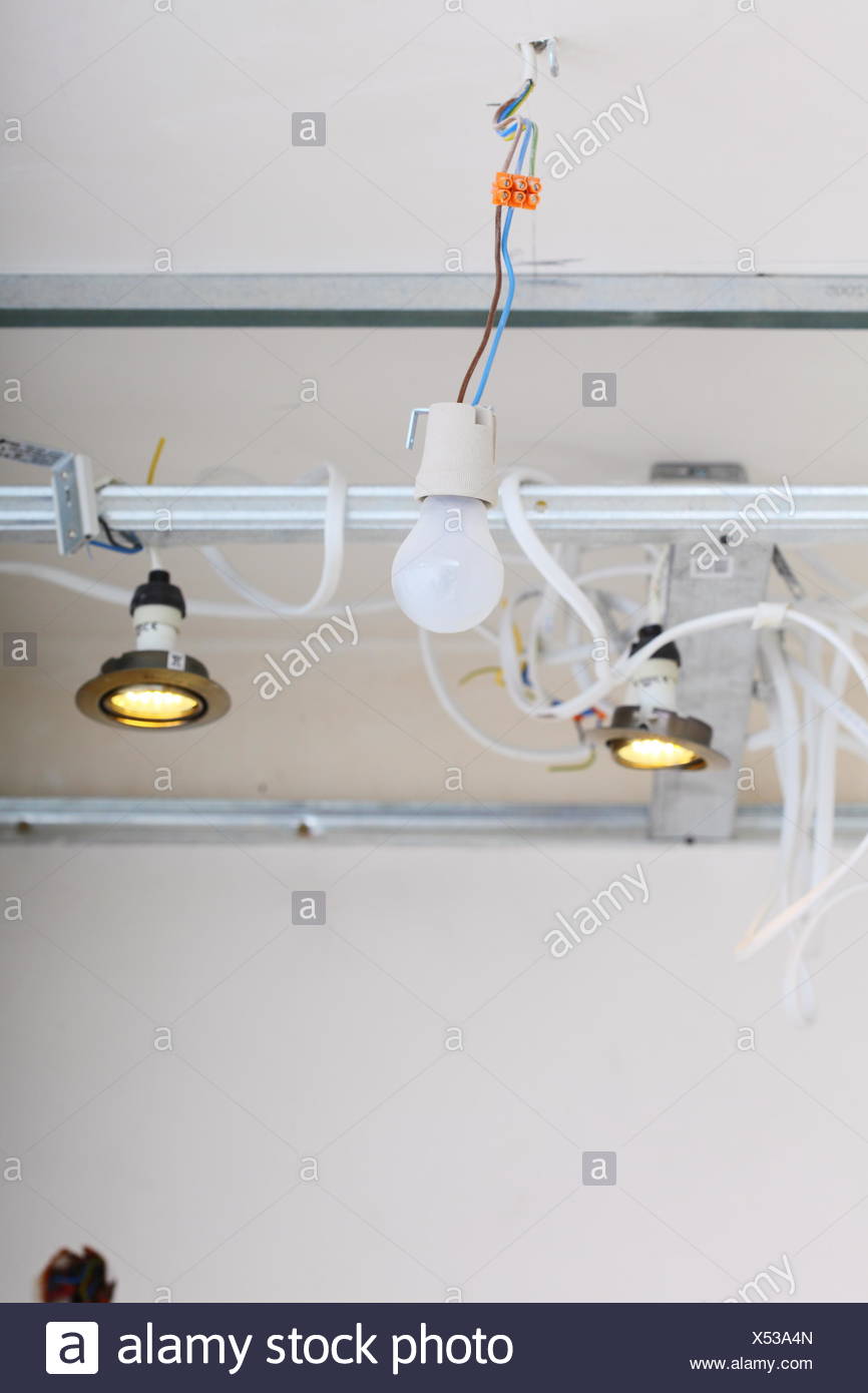 Electrical Installation At Construction Site Installing Energy