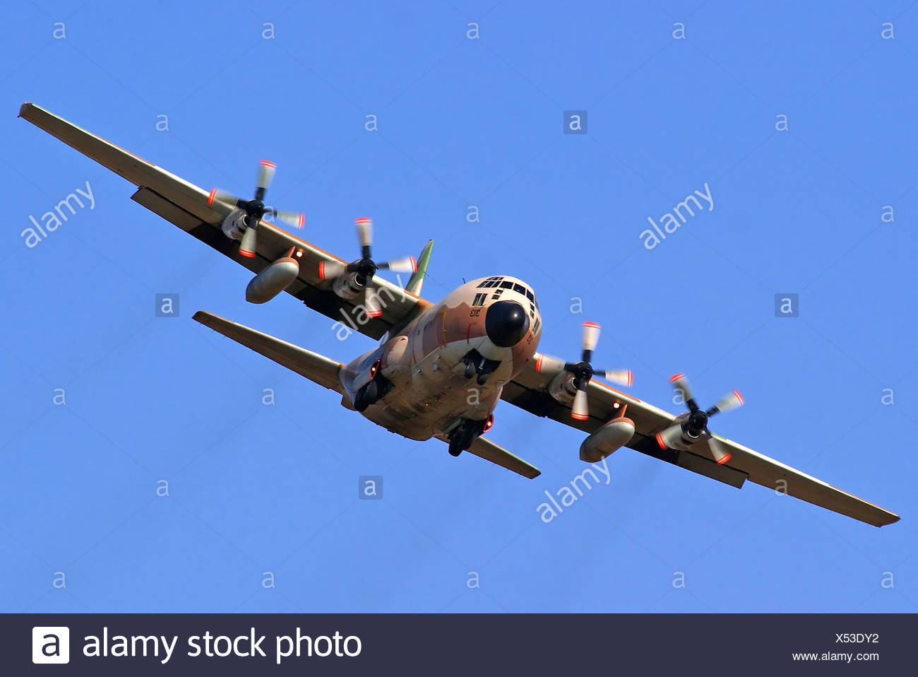 5 Israeli Air Force Hercules 100 Transport Plane In Flight Stock Photo Alamy