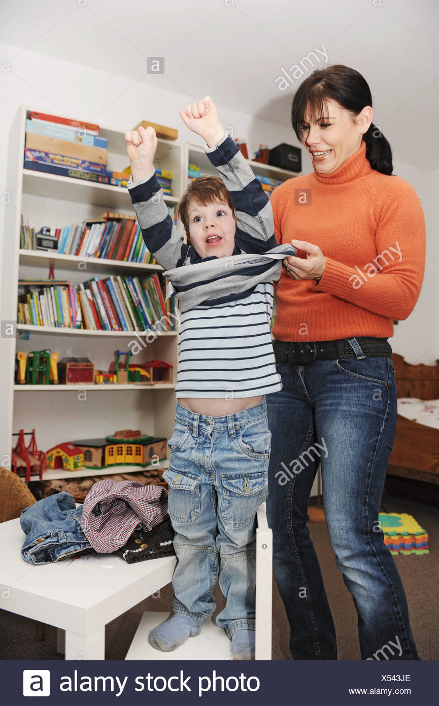 Mommy Helping Son