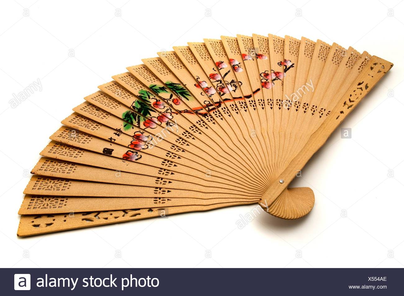 white hand held fans