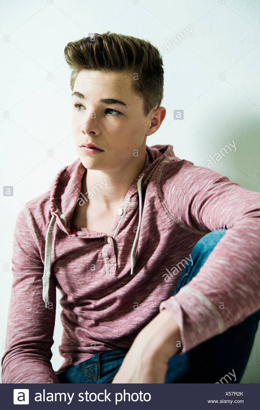 Portrait Boy Hairstyle Side View Stock Photos Portrait Boy