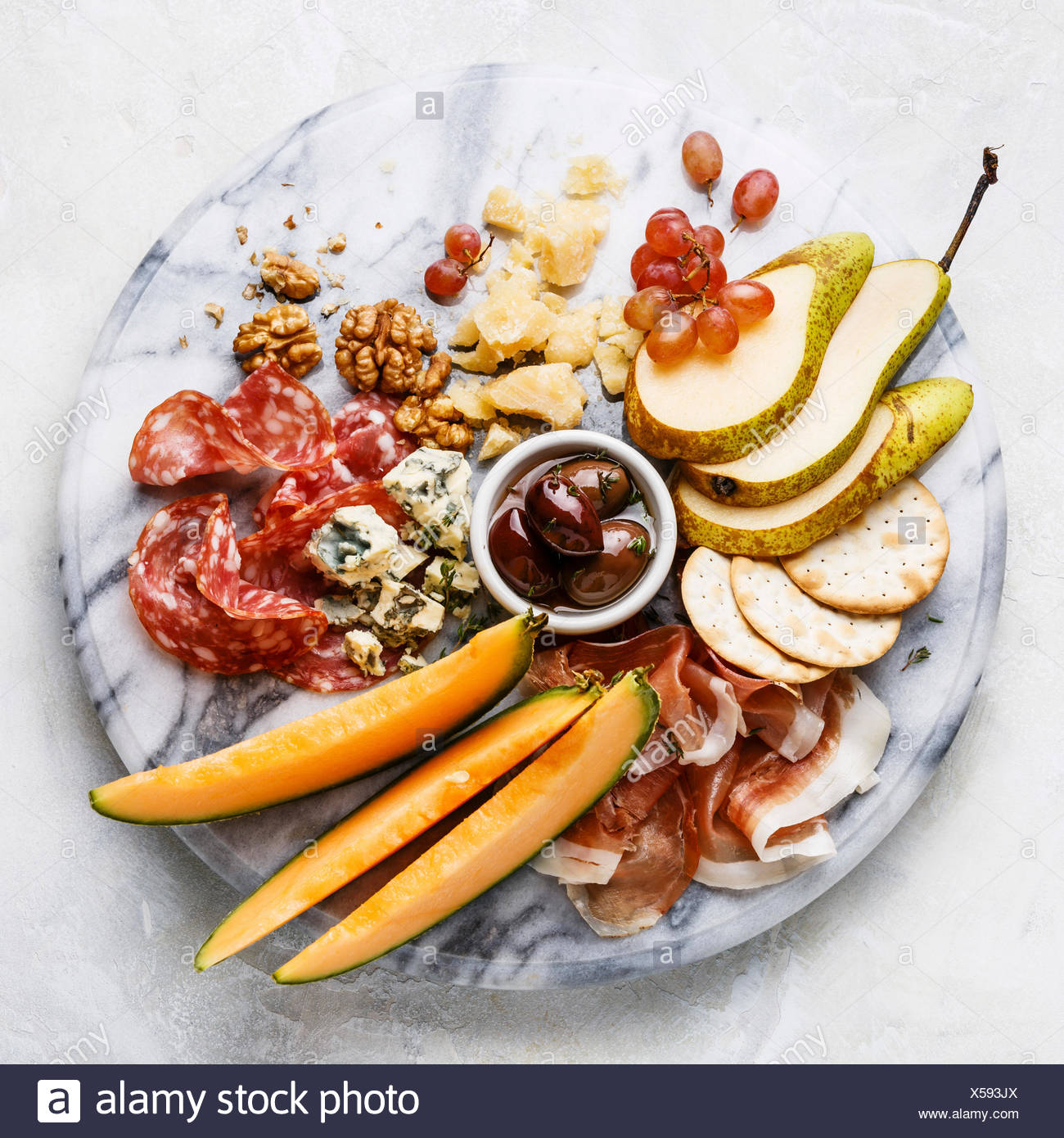 Salami Plate High Resolution Stock Photography and Images Alamy