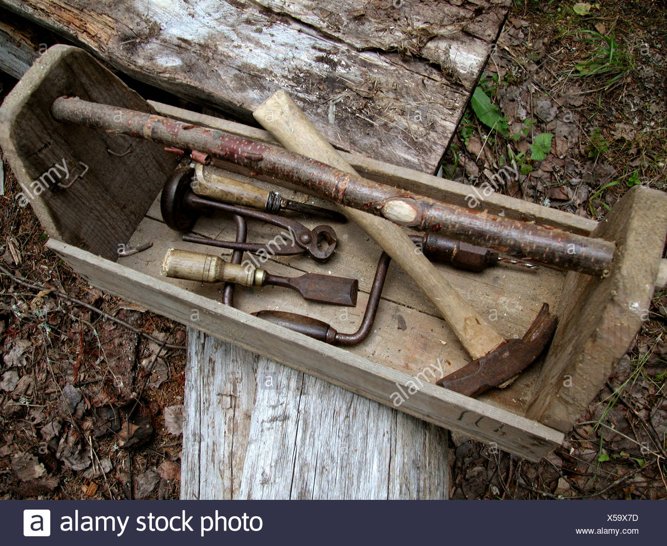 old toolbox Stock Photo