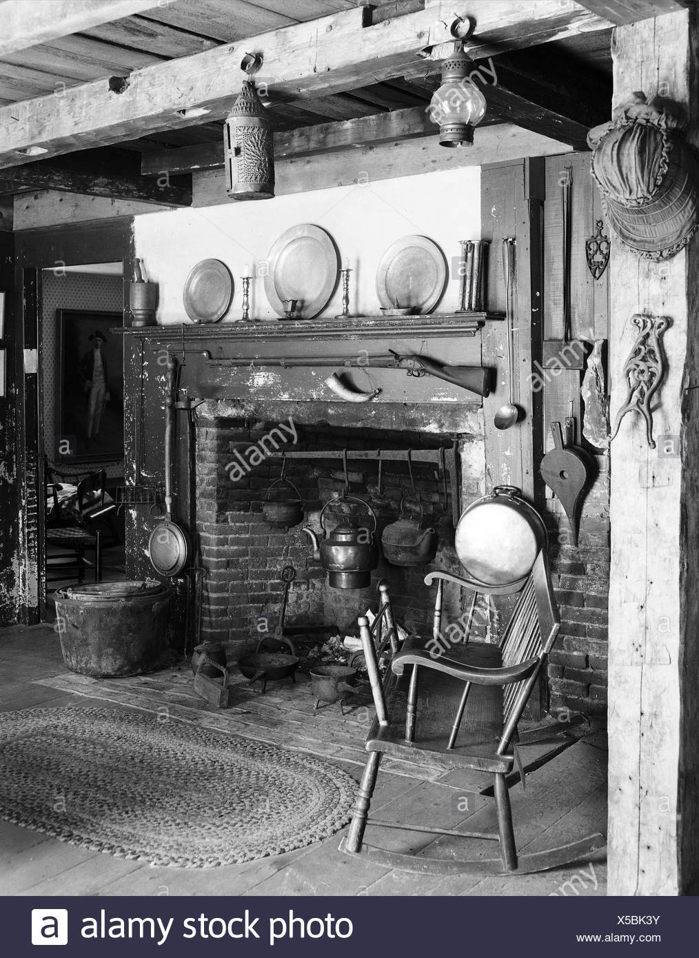 Hanging Pots In Fireplace Stock Photos Hanging Pots In Fireplace