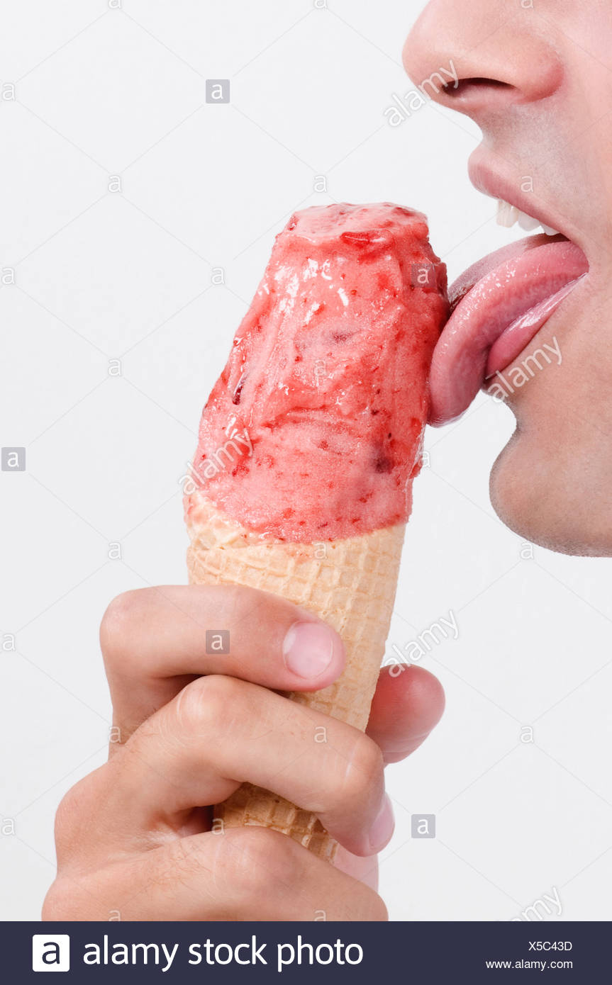 Licking Ice Cream High Resolution Stock Photography and Images Alamy