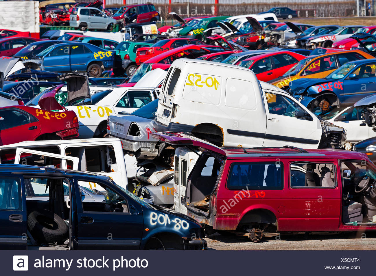 Car Junkyard Scrap Yard Germany High Resolution Stock Photography and