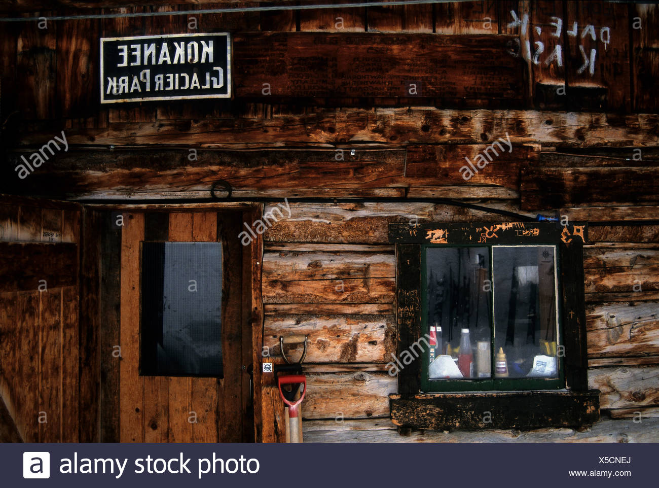 Kokanee Glacier Slocan Chief Backcountry Hut Stock Photo